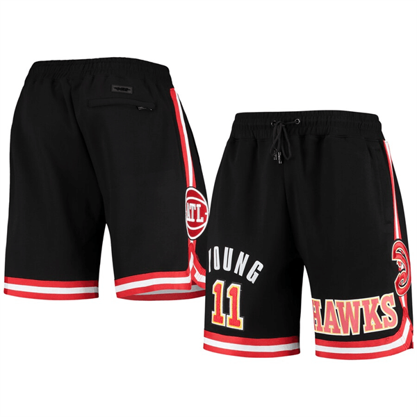 Men's Atlanta Hawks #11 Trae Young Black Shorts Men's Atlanta Hawks #11 Trae Young Black Shorts